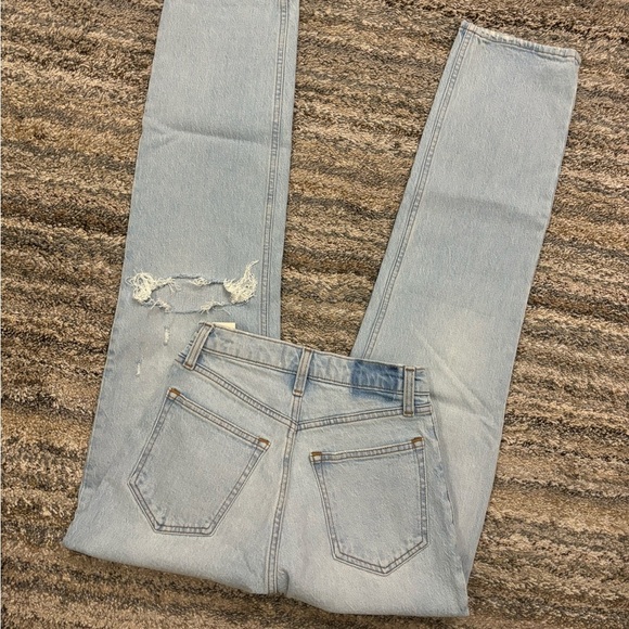 Abercrombie Curve Love Ultra High Rise 90’s Straight Jeans Sz 25L | Abercrombie - Picture 11 of 14